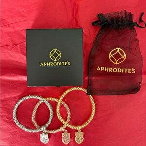 Aphrodite Gold, Rose Gold and Silver Plated Owl Charm Bracelets